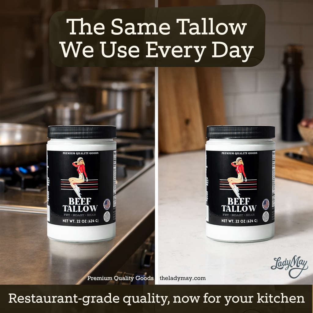 22oz Premium Grass-Fed Beef Tallow | Restaurant-Proven Cooking Fat | Seed Oil-Free