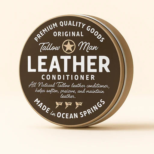 Tallow Man Leather Conditioner – Grass-Fed Beef Tallow for Boots, Bags & Gear
